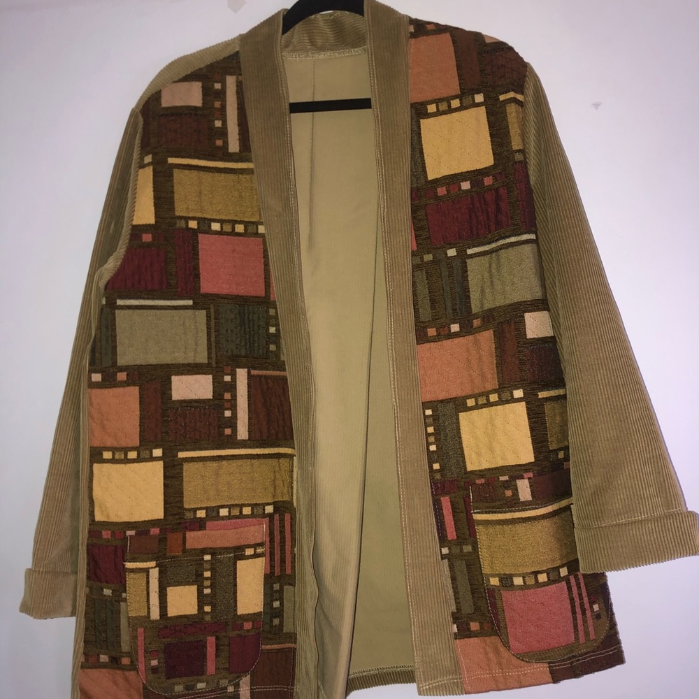 Tan Patchwork Jacket - image 1